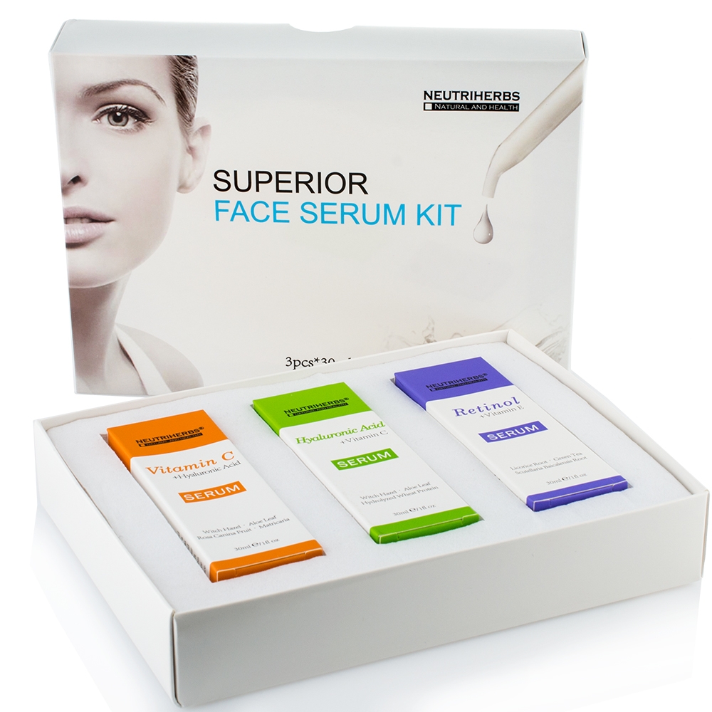 Комплект сывороток против морщин Superior Face Serum Kit Neutriherbs Комплект сывороток против морщин Superior Face Serum Kit Neutriherbs