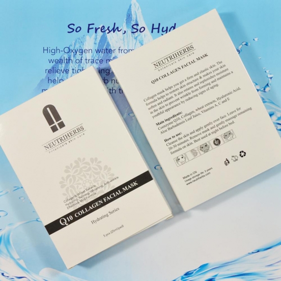 Антивозрастная коллагеновая маска для лица Q10 Collagen Facial Mask