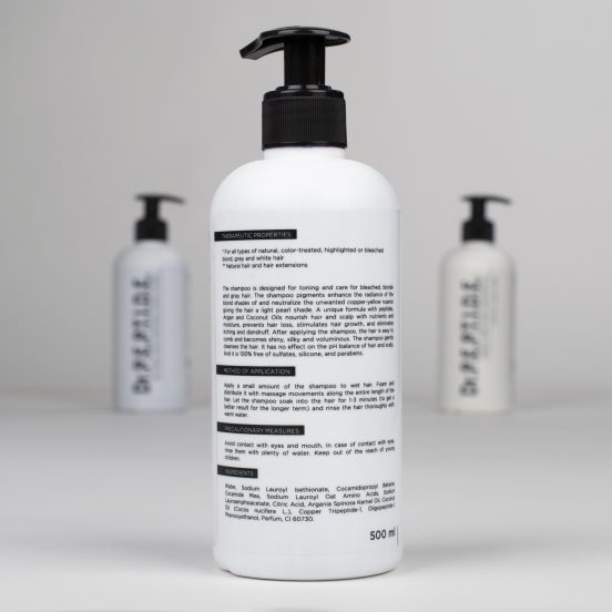 Шампунь против желтизны волос Blonde Daily Peptide Shampoo