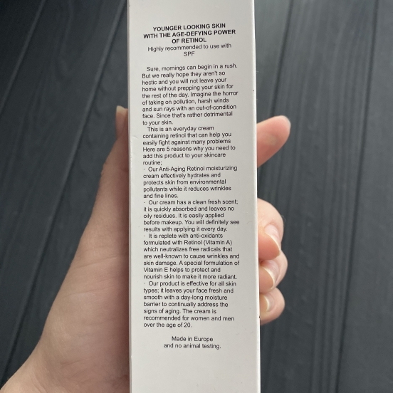 Ежедневная защита Вашей кожи - крем Retinol Ultra Skin Care Cream