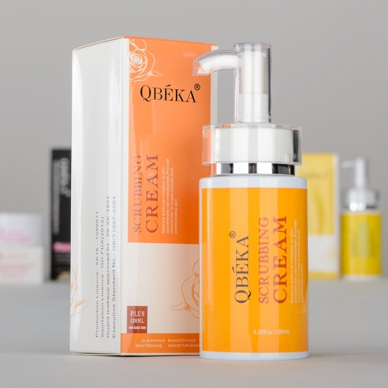 крем скраб для лица и тела Scrubbing Cream Qbeka