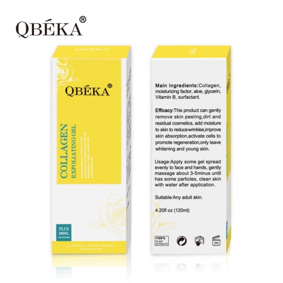 склад пілінг-скатки для обличчя Collagen Exfoliating Gel Qbeka