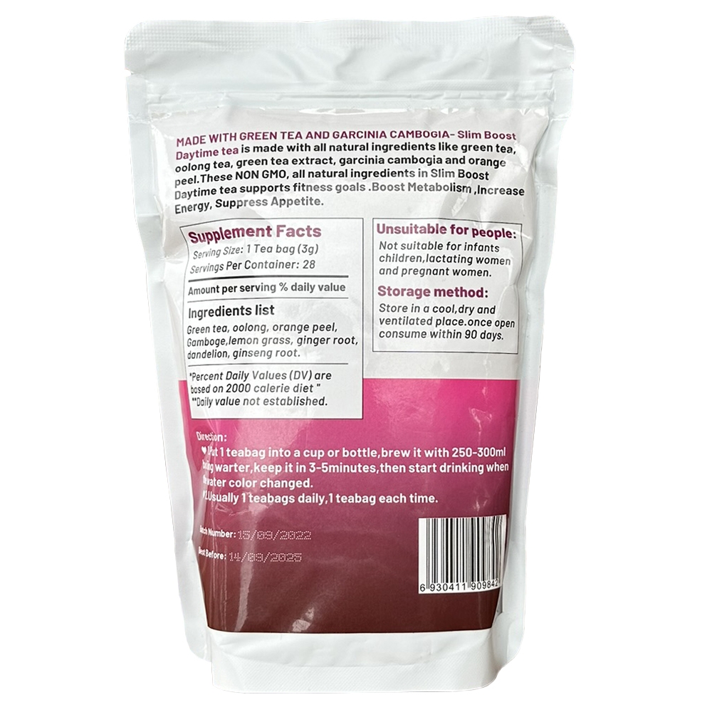 Склад та рекомендації щодо застосування Slim Boost Keto diet detox Daytime tea